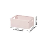 Folding Storage Boxes Basket Household Clutter Box Home Desktop Organizer Foldable Multi-functional Plastic Box Makeup Organizer - Image 21
