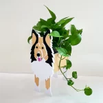 Garden Flower Pot Dog Shape Planter Shiba inu Mastiff Cain Terrier Havanese Vase Pots DIY PVC Flower Planters Garden Home Decor - Image 10