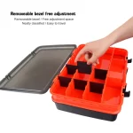 High-capacity Thickening Double Layer Fishing Tackle Box Lure Plastic Storage Organizer Hook Tool Case Sea Accessories Boxes - Image 3