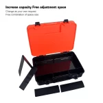 High-capacity Thickening Double Layer Fishing Tackle Box Lure Plastic Storage Organizer Hook Tool Case Sea Accessories Boxes - Image 4