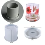 Large Terrazzo Garden Planters Silicone Mold Round Concrete Molds for Flower Pot 15cm Candle Cup Resin Vessel Gypsum Mold - Image 11