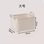 Home storage basket, fabric toy, clothing storage box, canvas frame, Japanese style foldable dirty clothes basket for home use - Image 7