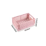 Folding Storage Boxes Basket Household Clutter Box Home Desktop Organizer Foldable Multi-functional Plastic Box Makeup Organizer - Image 16