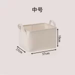 Home storage basket, fabric toy, clothing storage box, canvas frame, Japanese style foldable dirty clothes basket for home use - Image 10
