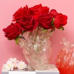 New Transparent Heart Resin Vase Anatomical Heart Flower Vase Ornament Craft Planter Pot For Office Living Room Bedroom Desktop - Image 4