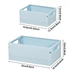 Folding Storage Boxes Basket Household Clutter Box Home Desktop Organizer Foldable Multi-functional Plastic Box Makeup Organizer - Image 4