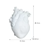 New Transparent Heart Resin Vase Anatomical Heart Flower Vase Ornament Craft Planter Pot For Office Living Room Bedroom Desktop - Image 18