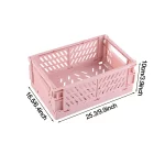 Folding Storage Boxes Basket Household Clutter Box Home Desktop Organizer Foldable Multi-functional Plastic Box Makeup Organizer - Image 15
