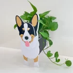 Garden Flower Pot Dog Shape Planter Shiba inu Mastiff Cain Terrier Havanese Vase Pots DIY PVC Flower Planters Garden Home Decor - Image 14