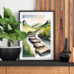 Giclee Poster Art Print - Stepping Stones Nature - Image 6