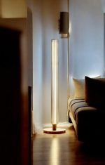 Handcrafted Glass Floor Lamp, Modern - Image 2