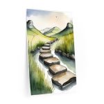 Giclee Poster Art Print - Stepping Stones Nature - Image 8