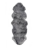 24inches x 72inches x 2inches Gray Double Sheepskin - Area Rug