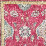63" X 91" Pink Polypropylene Rug - Image 3