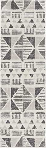 27" X 90" Ivory or Mocha Polyester Rug - Image 3