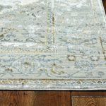 118 X 158 Grey Polyester Rug