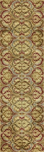 63" X 91" Gold Polypropylene Rug - Image 2
