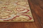 63" X 91" Gold Polypropylene Rug - Image 3