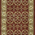 94" X 118" Red or  Ivory  Polypropylene Rug