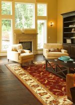 94" X 118" Red or  Ivory  Polypropylene Rug - Image 2