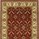 94" X 118" Red or  Ivory  Polypropylene Rug - Image 3