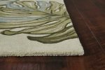 63 X 99 Ivory  Wool Rug - Image 3