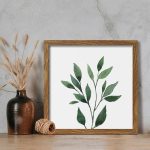 Botanical Framed Wall Art, Set of 4, 10x10, Walnut Frames - Image 9