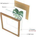 Botanical Framed Wall Art, Set of 4, 10x10, Walnut Frames - Image 2