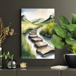Giclee Poster Art Print - Stepping Stones Nature - Image 7