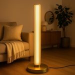 Handcrafted Glass Floor Lamp, Modern