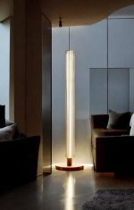 Handcrafted Glass Floor Lamp, Modern - Image 5