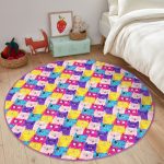 Cute Cats Print Baby Room Rug | Homeezone - Image 3