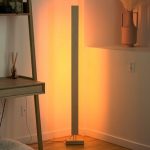 Hardwood LED Color Floor Lamp