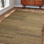 5 x 8 ft. Hand Knotted Sumak Jute Solid Rectangle Area Rug, Beige