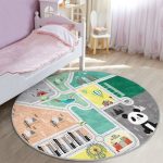 Cute Panda City Baby Room Rug | Homeezone - Image 4