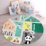 Cute Panda City Baby Room Rug | Homeezone - Image 5