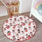 Cute Penguin Pattern Kids Room Washable Round Rug | Homeezone - Image 7