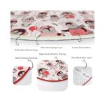 Cute Penguin Pattern Kids Room Washable Round Rug | Homeezone - Image 4