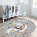 Cute Animals Printed Nursery Room Rug | Homeezone - Image 6