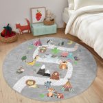 Cute Animals Printed Nursery Room Rug | Homeezone - Image 4
