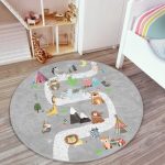 Cute Animals Printed Nursery Room Rug | Homeezone - Image 5