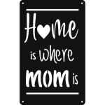 Home Is Where Mom Is - Metal Wall Art