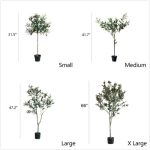 Artificial Silk Faux Olive Tree In Pot - Image 10