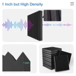12-Pack High Density Acoustic Foam Panels,  12X12 Inch, Self-Adhesive - Image 6