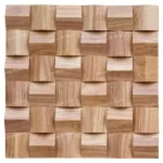 3D Triangle Solid Wood Mosaic Tile Acoustic Diffuser Panel - Image 7
