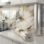3D Marble Tile Self-Adhesive Wall & Ceiling Panel, 1 Roll - Image 4