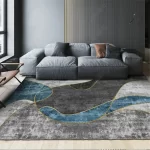 Modern Geometric Wilton Rug, Nordic Style, Washable - Image 5