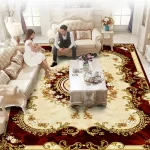 Traditional Persian-Style Medallion Area Rug
