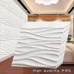 30x30cm Paintable Wallpaper 3D Wave Wall Panels