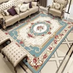 Traditional Persian-Style Medallion Area Rug - Image 11
